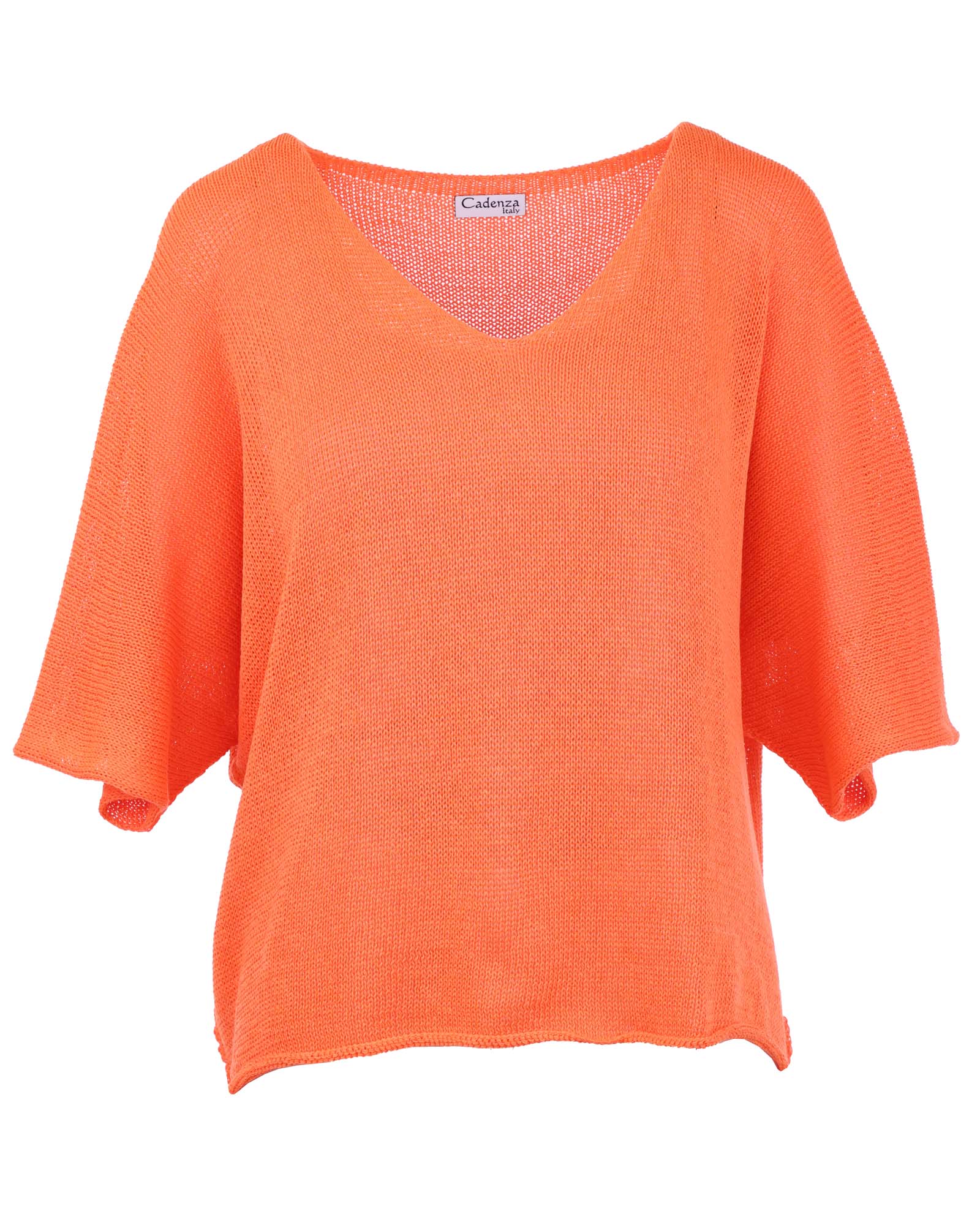 Cotton Blend V Neck Tunic Top