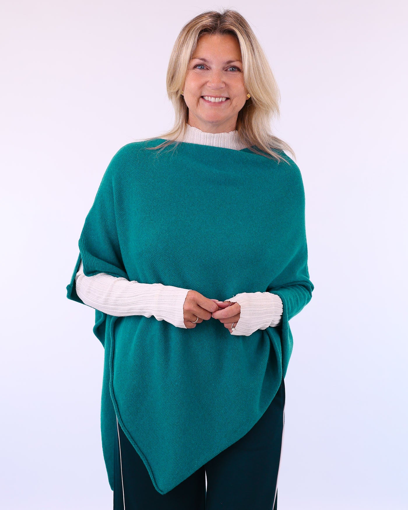 Cashmere Blend Poncho