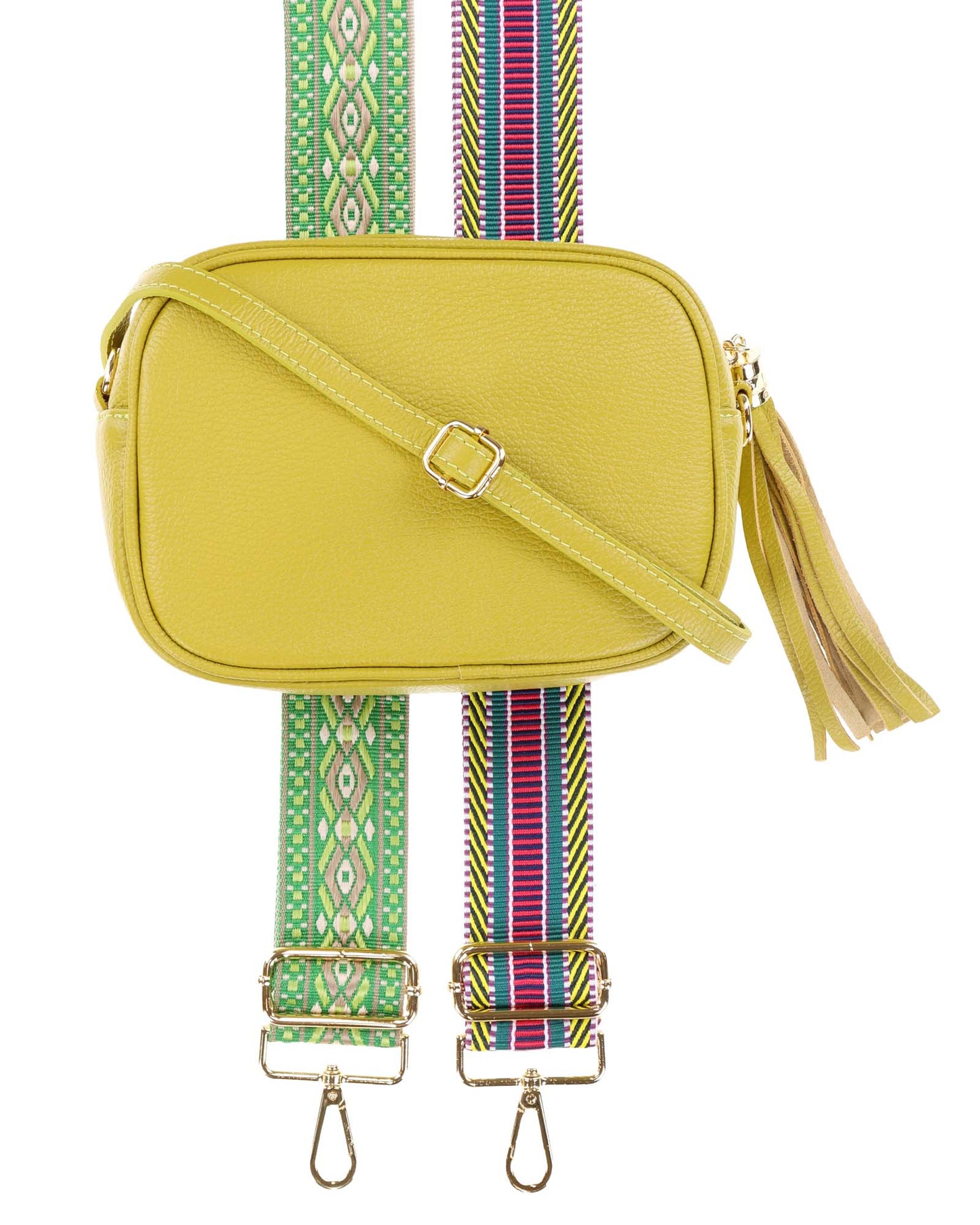 Tassle Crossbody Leather Camera Bag