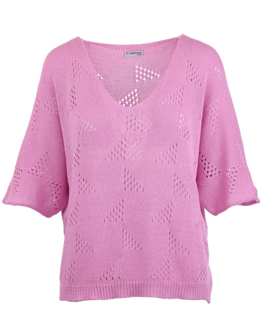 Cotton Blend Patterned Tunic