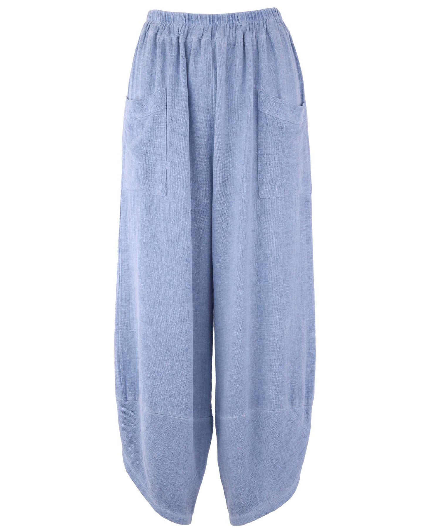 Linen and Cotton Blend Hareem Pants