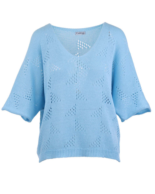 Cotton Blend Patterned Tunic