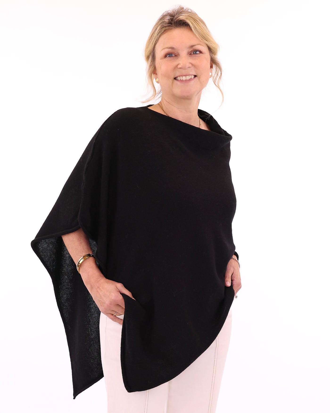 Cashmere Blend Poncho