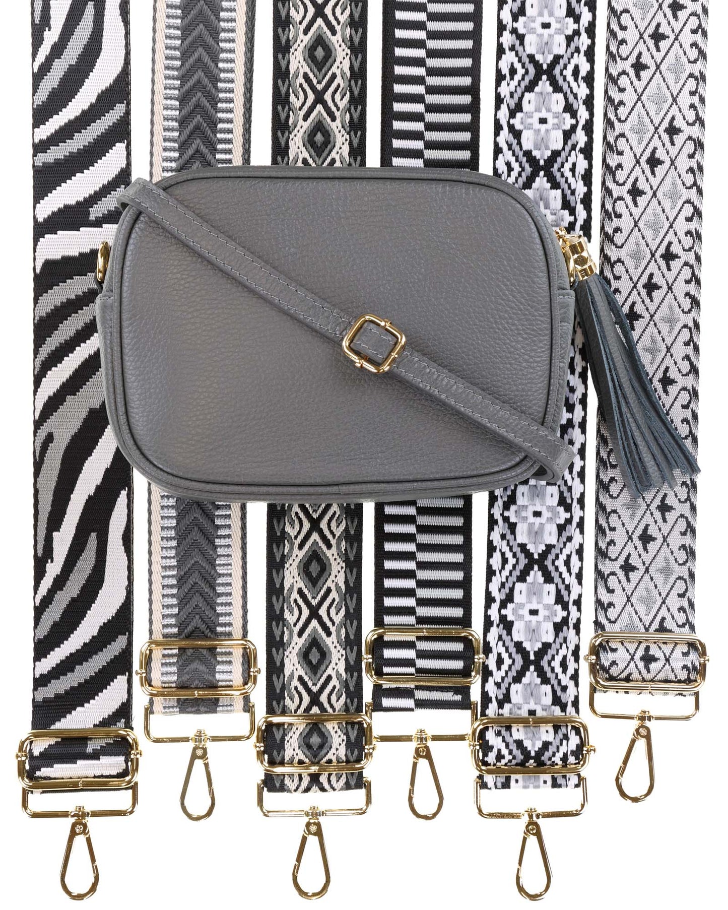 Tassle Crossbody Leather Camera Bag