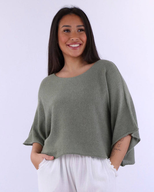 Cotton Blend Short Tunic Top
