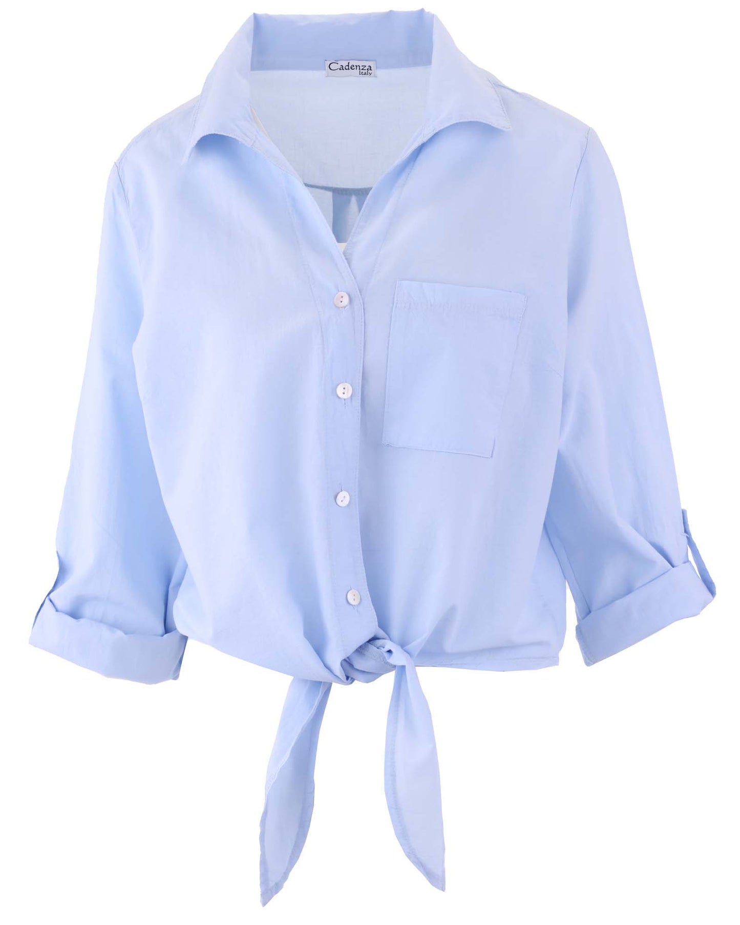 Cotton Tie Front Shirt