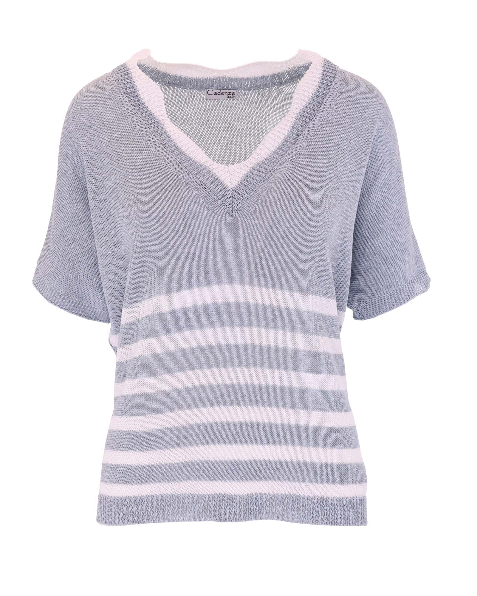 Cotton Blend Wave Top