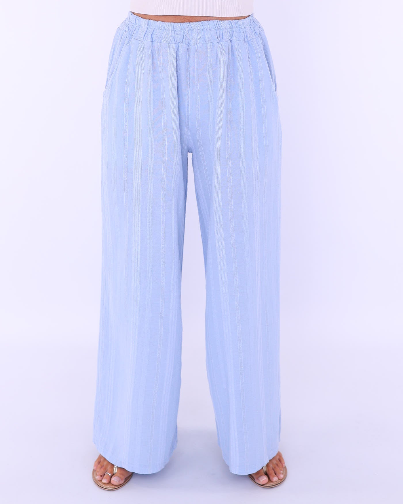 Cotton Straight Leg Trousers