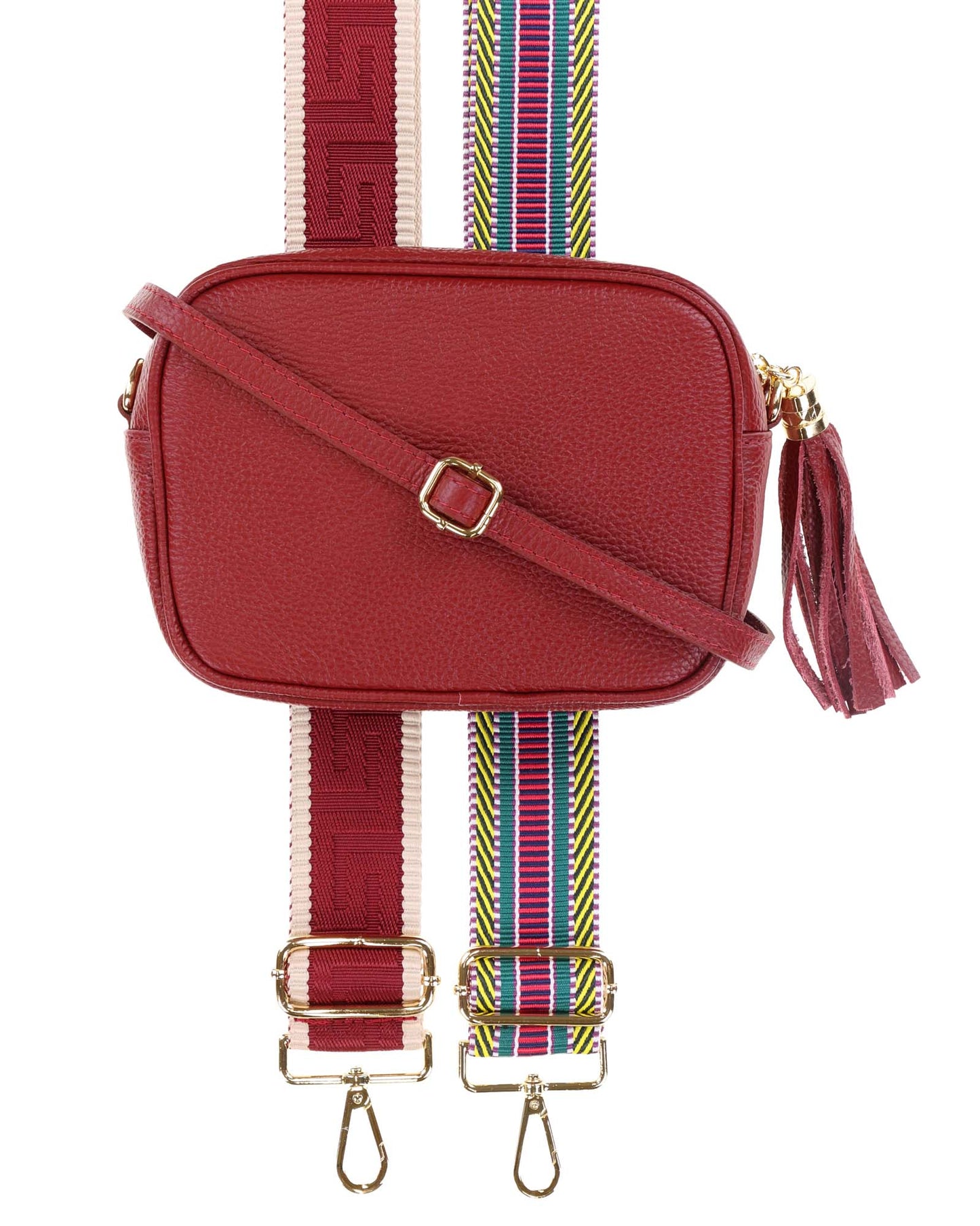 Tassle Crossbody Leather Camera Bag