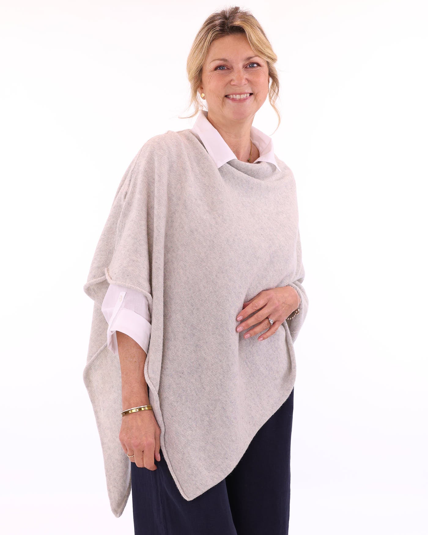 Cashmere Blend Poncho